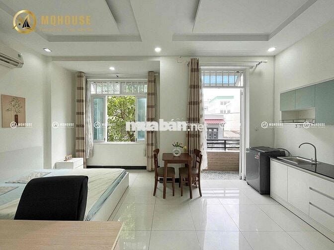 Studio ban công, máy giặt riêng, full NT mới ngay ETown, K300, 7 Hiền