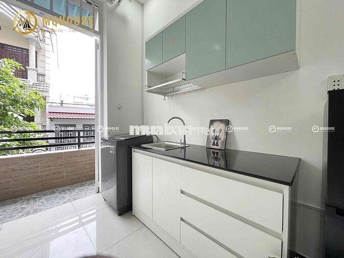 Studio ban công, máy giặt riêng, full NT mới ngay ETown, K300, 7 Hiền