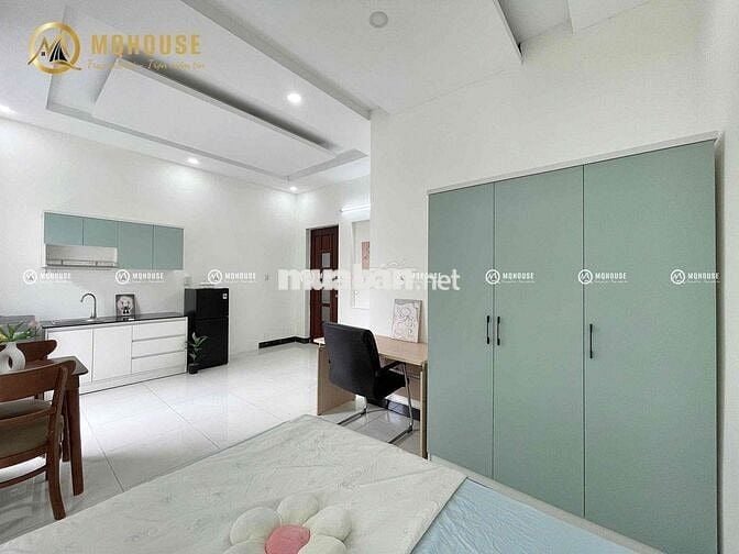 Studio ban công, máy giặt riêng, full NT mới ngay ETown, K300, 7 Hiền