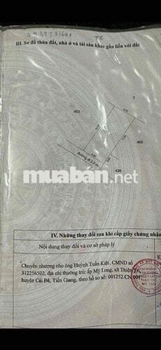 *** NHÀ ẤP4- TRUNG AN- MỸ THO ( CẦN BÁN GẤP)