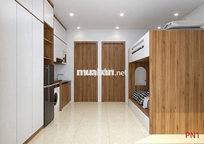 PKK thang máy, ban công, giường tầng 4 người ở Kim Mã, giá chỉ 5.8 tr.