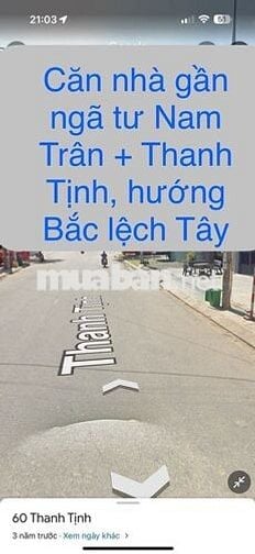 Bán nhà mặt tiền đường Thanh Tịnh -  Đà Nẵng