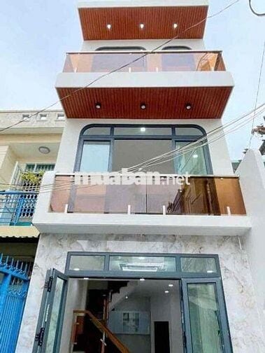 Cho thuê nhà mới - 3 tầng - Ngnag 4 dài 10 - ĐVB Quận 4.