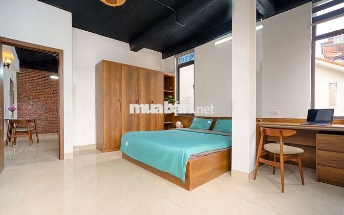 Cho thuê căn hộ cao cấp ở Ngọc Thụy, 50m2, 1N1K, full đồ, giá 8tr
