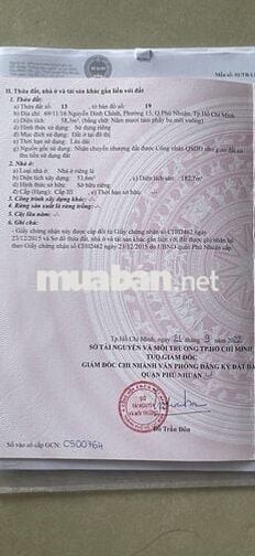 Bán Nhà 4 Tầng hẻm 33 Nguyễn Đình Chính, P15. Phú Nguận