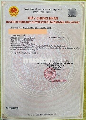 Nhà mặt tiền D1 trục kdc Việt Sing p. An Phú Thuận An