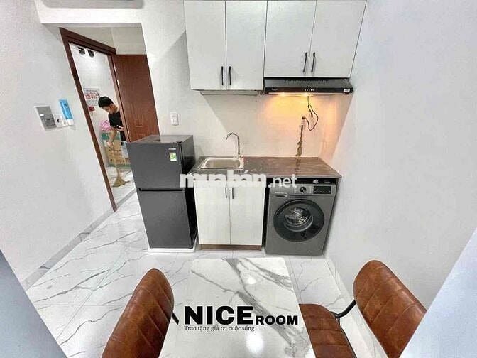 Căn hộ 1PN mới Có máy giặt riêng tại Nơ Trang Long Bình Thạnh