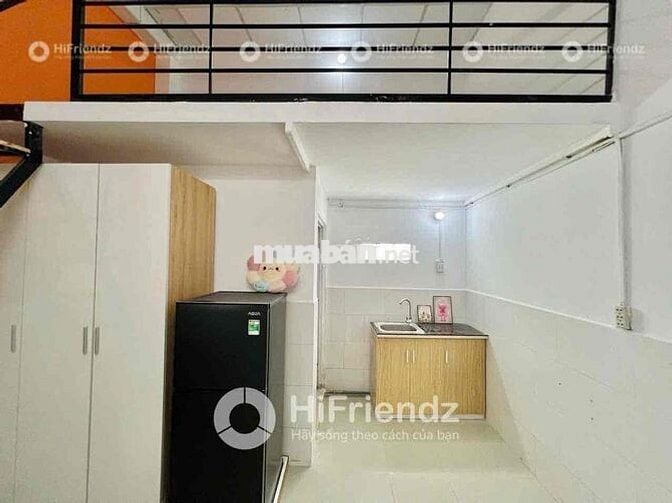 TRỐNG SẴN 1P GÁC CAO 2M - FULL NỘI THẤT - GẦN AEON TP - HUIT - KCN TB