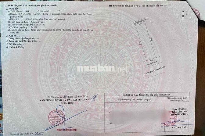 Lô đất mặt tiền đường 5m5 khu Bến xe đối lưng đường Đinh Liệt