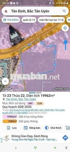 🔥🔥cần bán gần 2 ha đất Tân Uyên