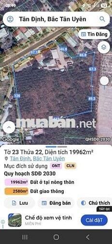 🔥🔥cần bán gần 2 ha đất Tân Uyên