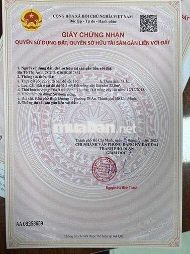 lbans lô đất đẹp giá đàu tư  hẻm nguyễn tri phương
