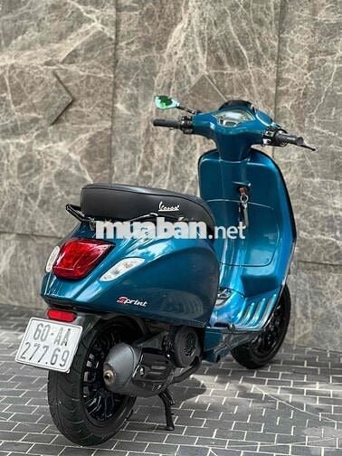 🌈🌈 Lên Sàn Vespa Sprint 2016 Xanh Poscher BS 60