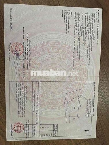 Bán đất thổ cư 2 mặt tiền giá thu hồi vốn