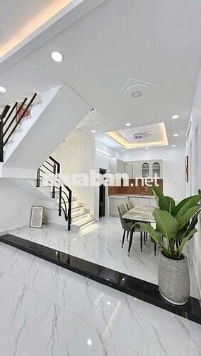 NHÀ ĐẸP 2 TẦNG, HẺM XE HƠI THÔNG 6M, DT (4,5X11)M2, 4,99 TỶ CÒN TL