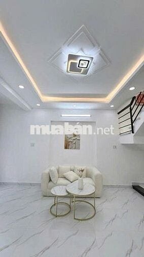 NHÀ ĐẸP 2 TẦNG, HẺM XE HƠI THÔNG 6M, DT (4,5X11)M2, 4,99 TỶ CÒN TL