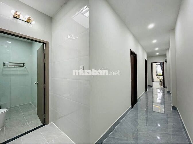 Nhà xây mới tại Lái Thiêu, BD trệt lầu 95m2/766trieu gần THCS Phú Long