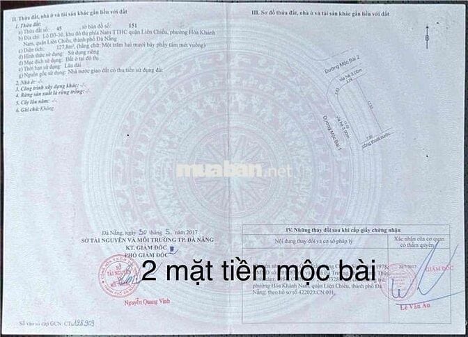 👉Chào bán đất 2 mặt tiền đường mộc bài 1 và mộc bài 2 (tặng nhà cấp 4