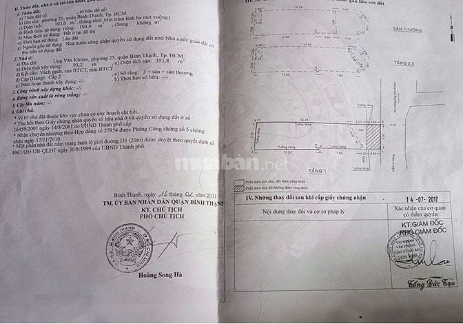 Bán nhà ô tô vào tận nơi, Ung Văn Khiêm Bình Thạnh, DT 116m², 3 tầng