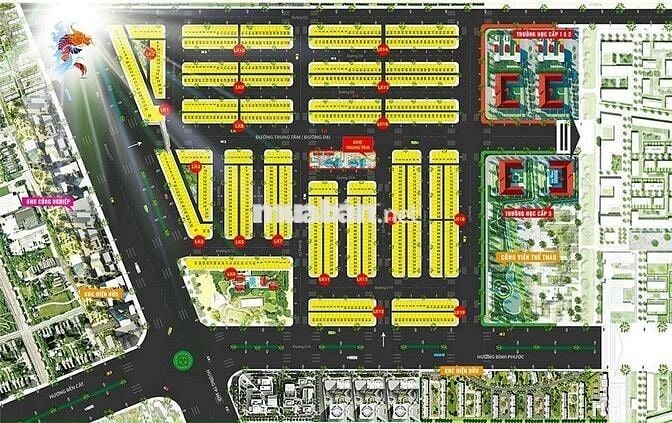 Cần bán đất tại KĐT Phức Hợp Nam Long 3 Bình Dương 990tr 90m2