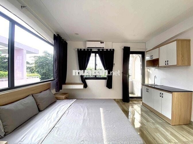 CĂN HỘ STUDIO BAN CÔNG - CỬA SỔ - FULL NỘI THẤT - KẾ CHỢ BÀ CHIỂU