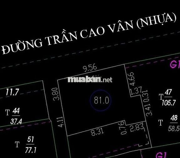 Bán căn nhà mặt tiền đường Trần Cao Vân trung tâm thành phố Đà Nẵng