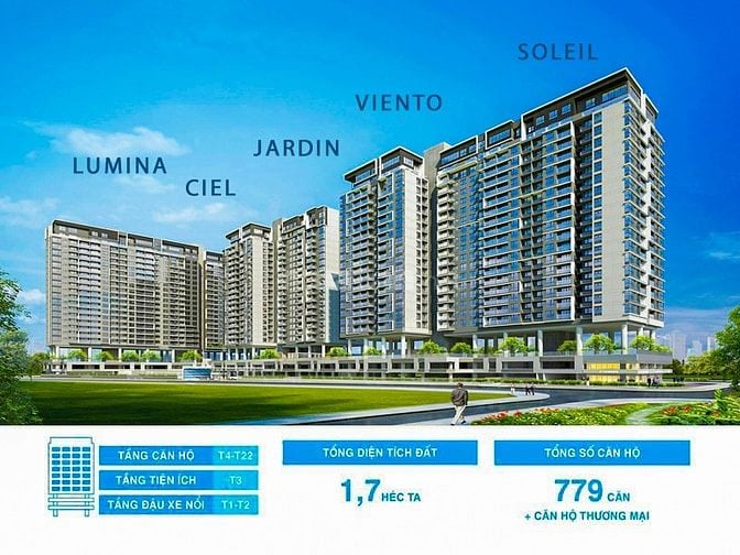 Bán Căn hộ tại One Verandah gồm 3 phòng ngủ tầng cao view sông 108m2