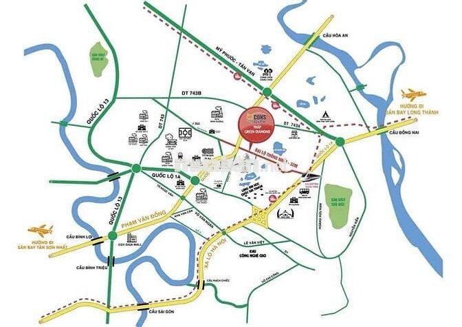 BCONS CITY 2 THÁP GREEN DIAMOND - ĐẦU TƯ THÔNG MINH CƠ HỘI RINH MAZDA