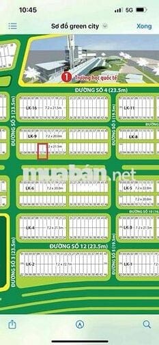 Bán 2 Nền Biệt Thự Đường lớn 47m Cạnh AEON MALL Siêu Thị Nhật Bản