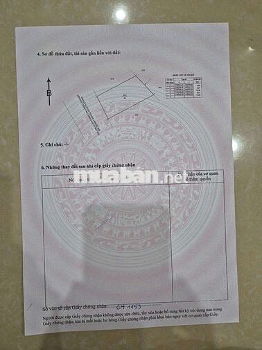 Mặt tiền tỉnh lộ 44A - Phước Hội - Long Đất -BRVT.  Cách biển 3km