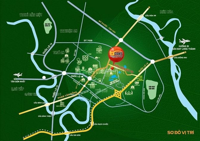 Tháp Green Diamond viên kim cương xanh của Bcons City