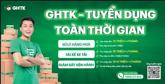 GHTK - TUYỂN DỤNG TÀI XẾ TOÀN QUỐC