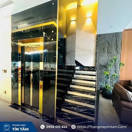 Thang máy Tín Tâm - cải tạo nhà đi bộ tầng sang đi thang máy 