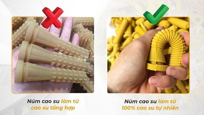 Núm cao su máy vặt lông gà vịt số lượng lớn