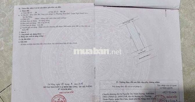 Bán Đất view công viên Bá Tùng- Hoà Quý 3tỷ680 đông nam
