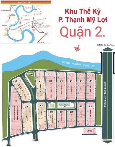 Bán đất khu Thế Kỷ 21.Quận 2.Đối diện công viên.DT 8x20m.Giá 145 tr/m2