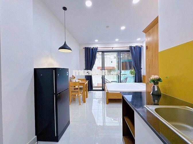 CHO THUÊ CĂN STUDIO BAN CÔNG 35M2 FULL NT GẦN CẦU NGUYỄN VĂN CỪ Q8