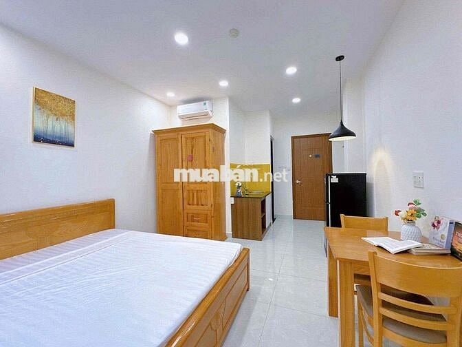 CHO THUÊ CĂN STUDIO BAN CÔNG 35M2 FULL NT GẦN CẦU NGUYỄN VĂN CỪ Q8