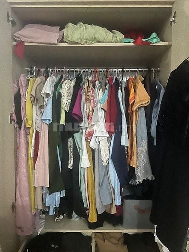 TỦ QUẦN ÁO THANH LÝ TẶNG GIUỜNG SẮT 1M