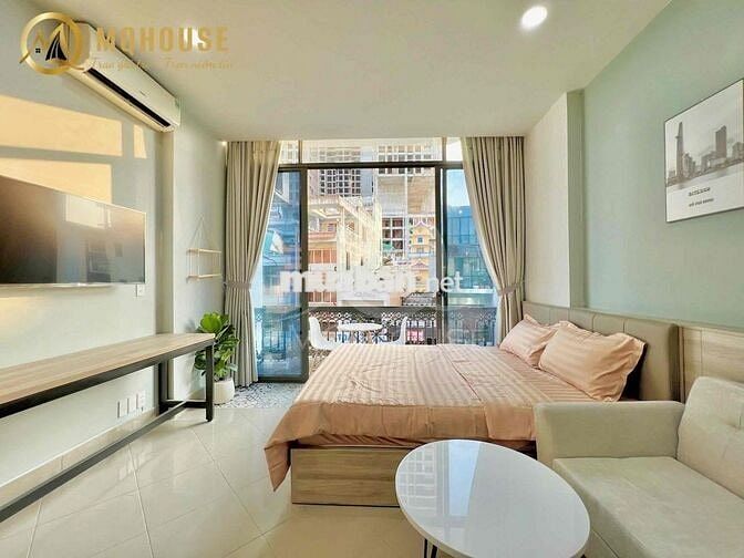 CHO THUÊ CĂN HỘ BAN CÔNG TIỆN NGHI VIEW CAO GẦN BÙI VIỆN QUẬN 1 T9 202