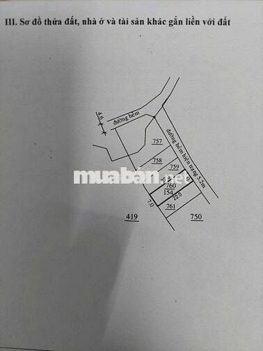 BÁN ĐẤT BẢO LỘC KHU HỒ TÙNG MẬU DT:154M2 (7MX22M) SẴN 105M2 THỔ CƯ