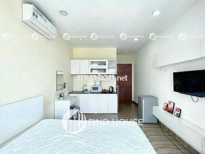 CĂN STUDIO FULL NỘI THẤT BAN CÔNG