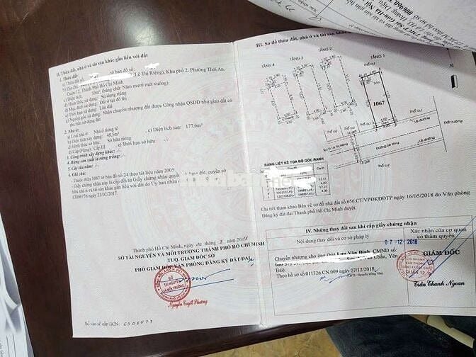 CHÍN CHỦ CẦN BÁN NHÀ SHR, Đ LÊ THỊ RIÊNG  Q12H7m,, nhà 3l , giá 5, tỷ