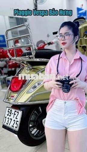 Vespa Chính chủ Vàng Porsche Siêu đẹp