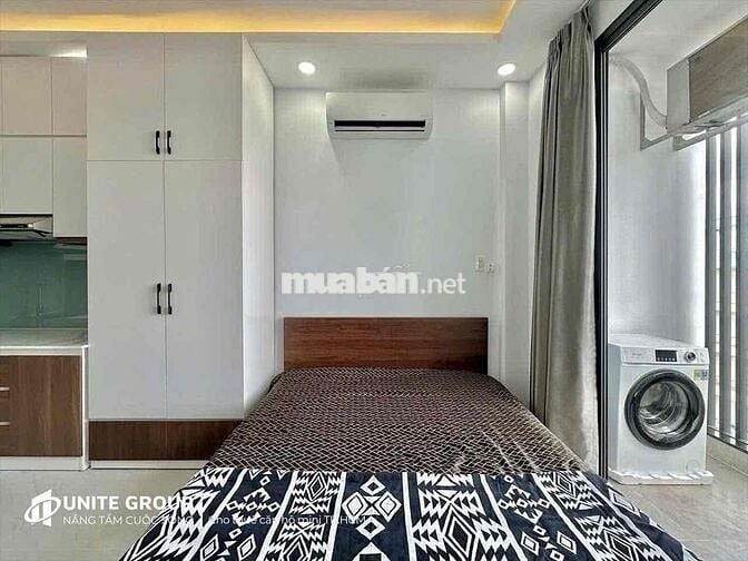Cho Thuê Căn Studio Ban Công 35M2_Full NT Có Máy Giặt Riêng Quận 10
