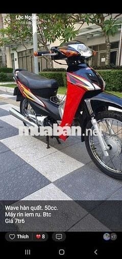 Wave 50cc  Xe moi don dep.