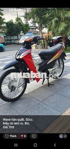 Wave 50cc  Xe moi don dep.