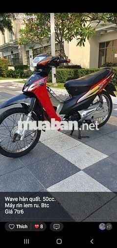 Wave 50cc  Xe moi don dep.