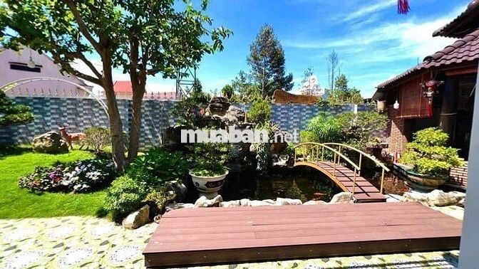 Nhà vườn Bảo Lộc 500m² -100 TC view suối, full nội thất gỗ quý 7.8 tỷ
