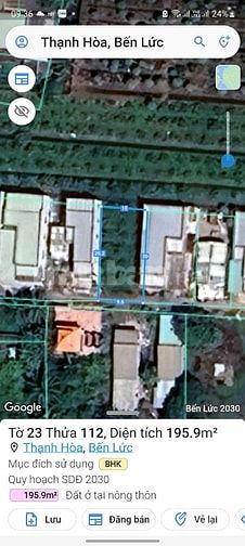 Sang đất 10m x20m khu dân cư Thạnh Hoà, Bến Lức. Sổ hồng riêng!